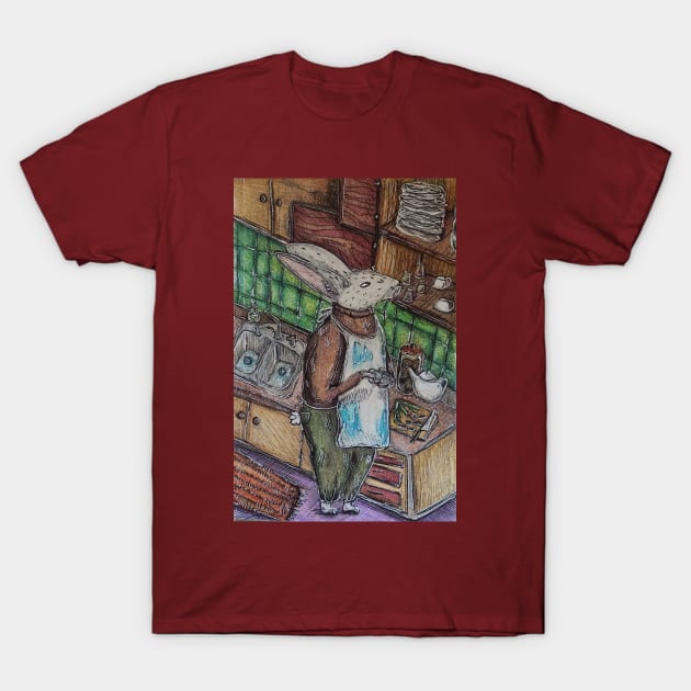 Silly Rabbit. Dishes are for kids. T-Shirt by Animal Surrealism